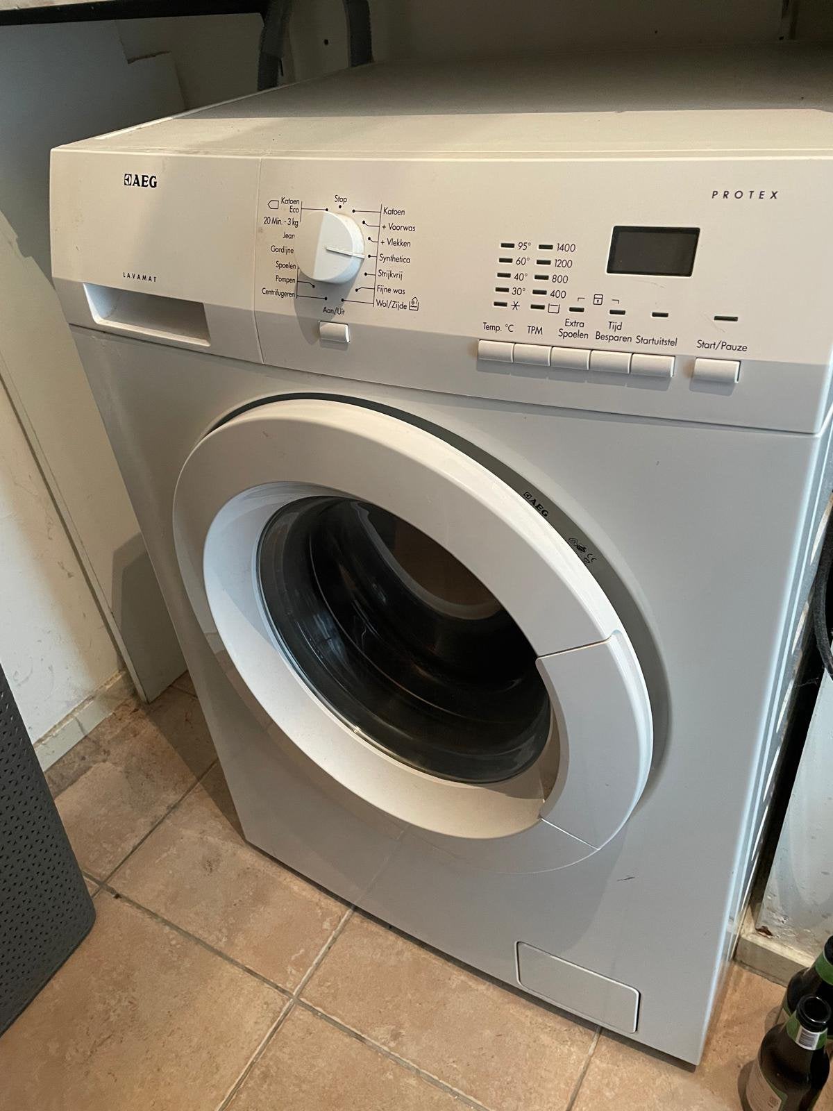 AEG wasmachine, Witgoed en Apparatuur, Wasmachines, Ophalen, Gebruikt, 1200 tot 1600 toeren, 85 tot 90 cm
