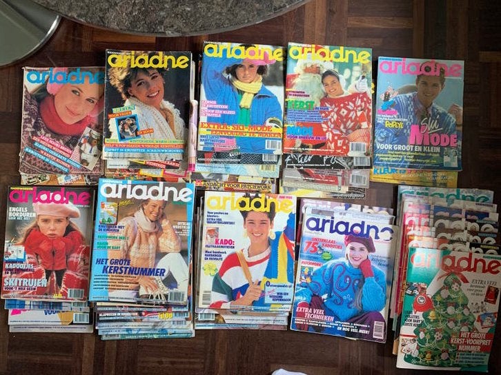 Grote collectie Ariadne handwerkbladen totaal, Ophalen, Gelezen, Overige typen