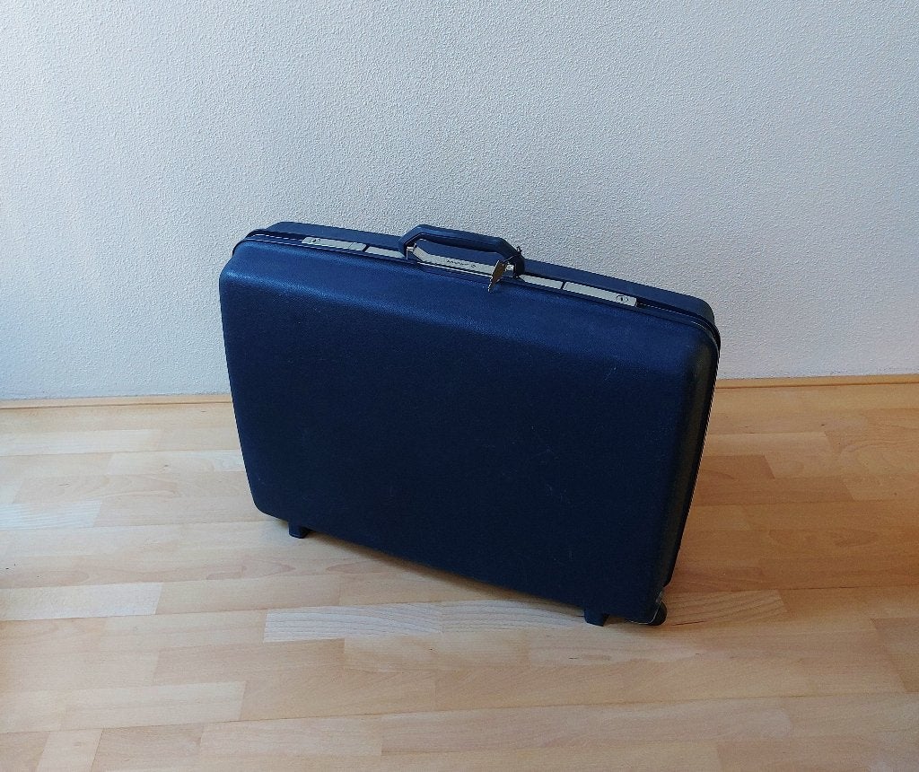 Samsonite koffer groot met wieltjes en slot, Ophalen, Hard kunststof, 45 tot 55 cm, Zo goed als nieuw