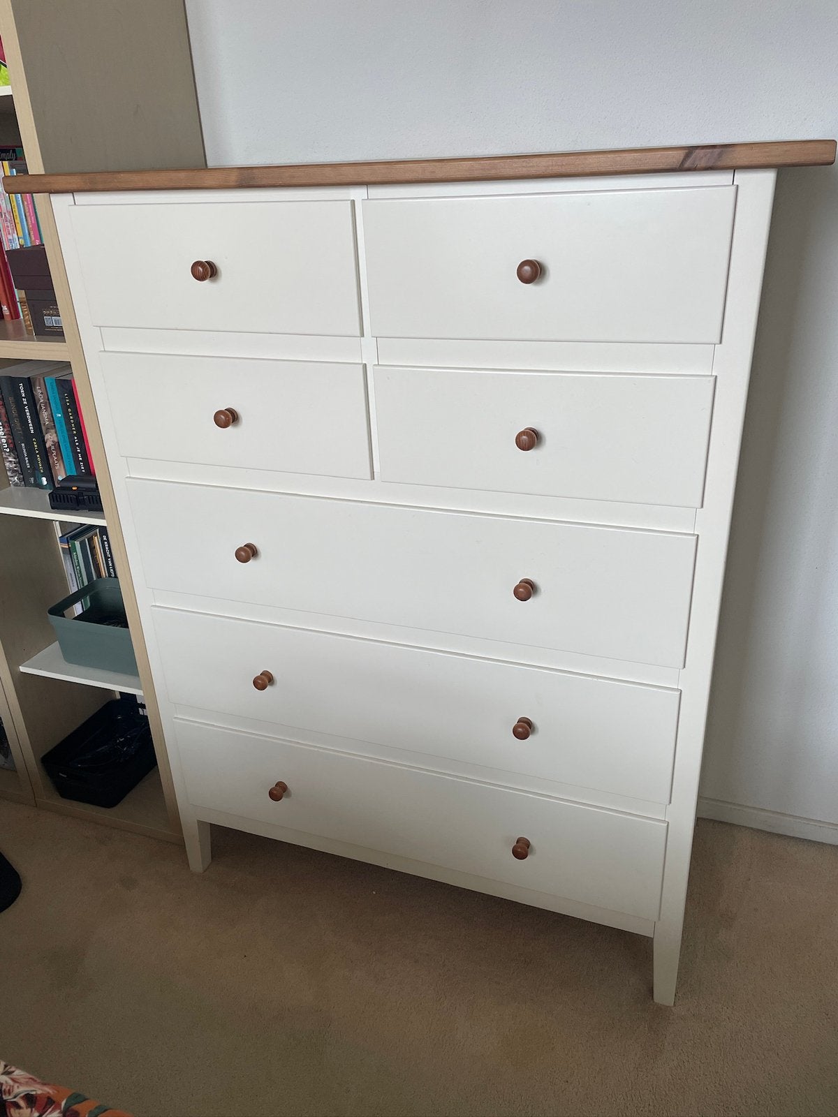 Ikea  Hemnes ladenkast, Ophalen, 100 tot 150 cm, 5 laden of meer, Zo goed als nieuw