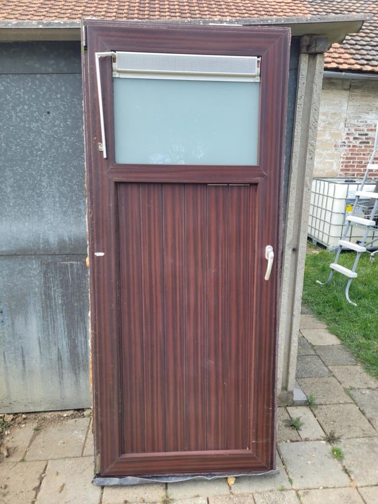 Kunststof balkondeur draai/kiep HR++ matglas, Ophalen of Verzenden