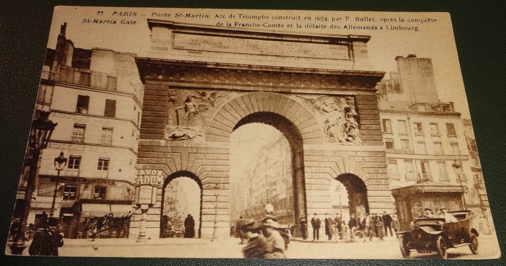 Parijs - Porte St-Martins - Arc de Triomphe - KPa02, Verzenden, 1920 tot 1940, Ongelopen, Frankrijk
