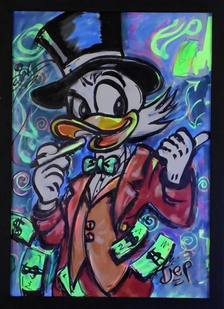Money talks. Legends smile. 
Deze handgeschilderde gangs, Ophalen of Verzenden, Nieuw, Schilderij