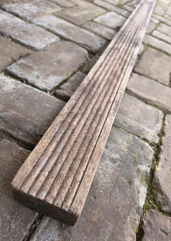 Hardhouten vlonderplanken en -balken  (gebruikt), Ophalen, Gebruikt, Hardhout, 250 cm of meer