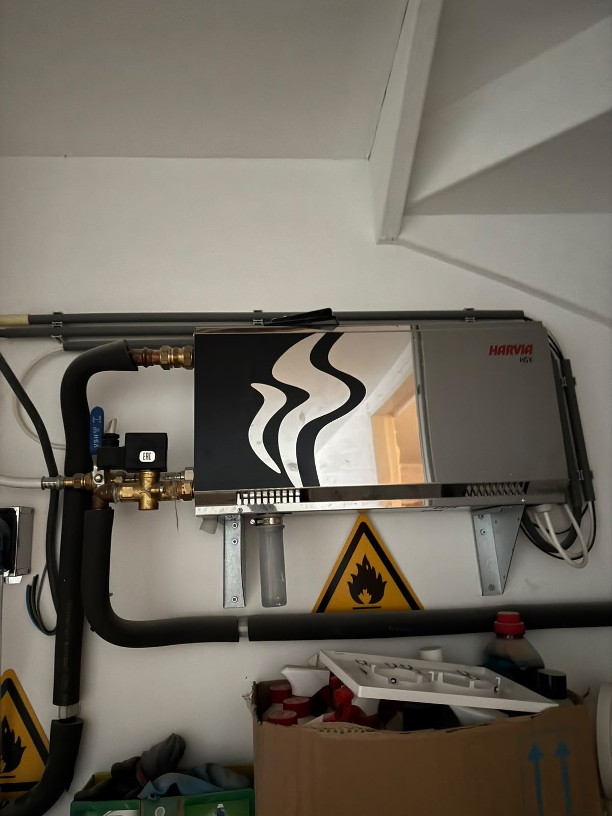 Harvia HGX60XW Stoomgenerator 5,7 kW – Sauna / Stoombad, Sport en Fitness, Ophalen, Zo goed als nieuw