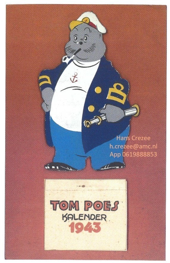 gezocht Wammes Waggel Bullebas Wal Rus Toonder kalender 1943, Ophalen of Verzenden, Olivier B, Bommel en Tom Poes, Gebruikt, Gebruiksvoorwerp