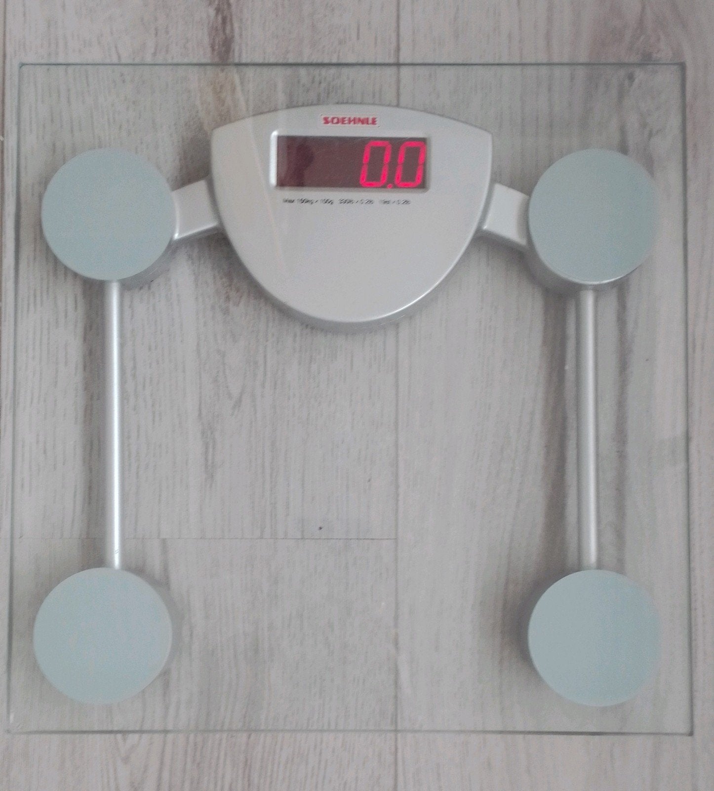 Soehnle Digitale Personen weegschaal Glas, Ophalen, 1 tot 500 gram, 100 kg of meer, Personenweegschaal