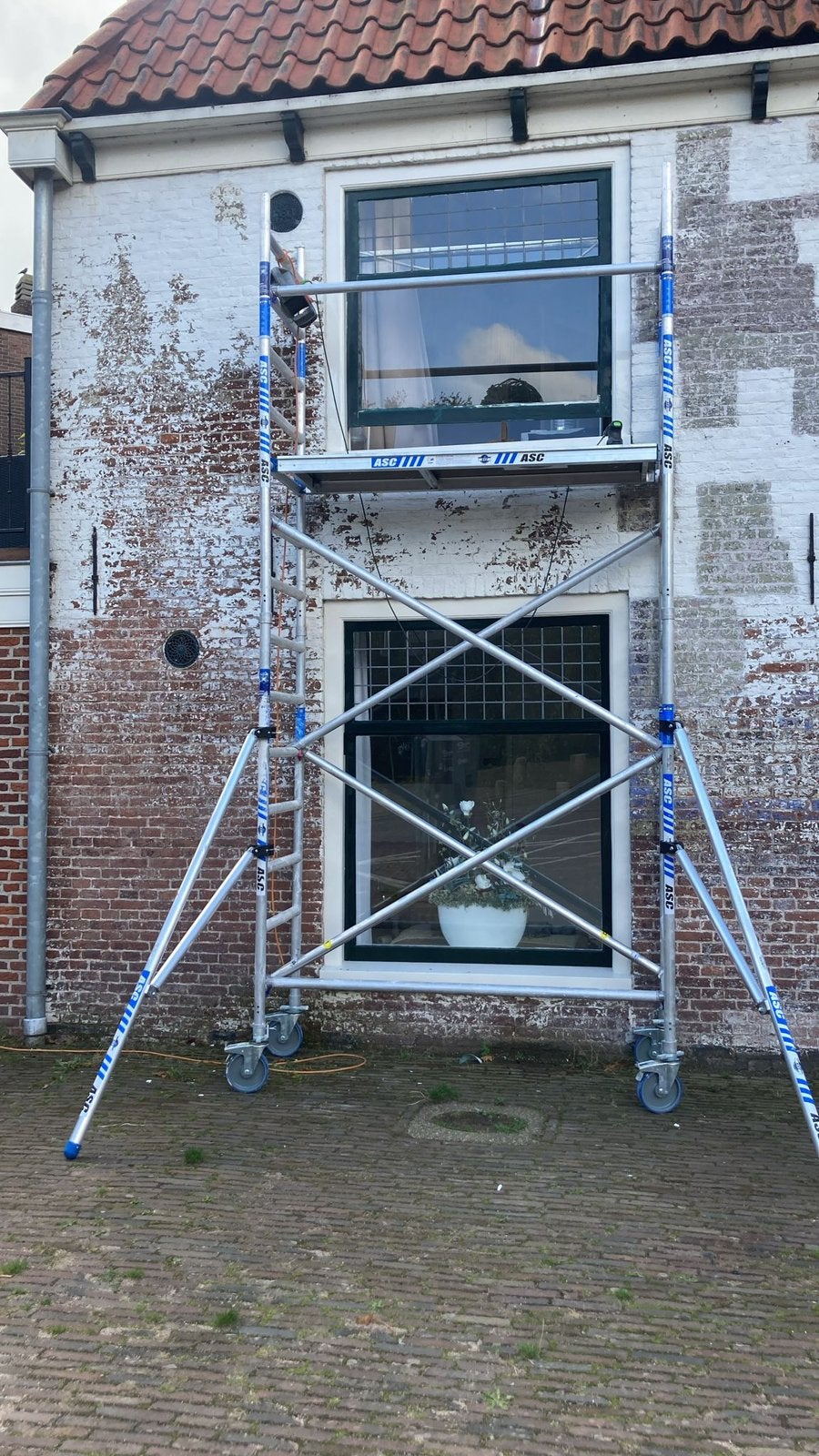 ASC Steiger, Doe-het-zelf en Verbouw, Steigers, Ophalen, Gebruikt, Rolsteiger of Kamersteiger, 5 meter of hoger
