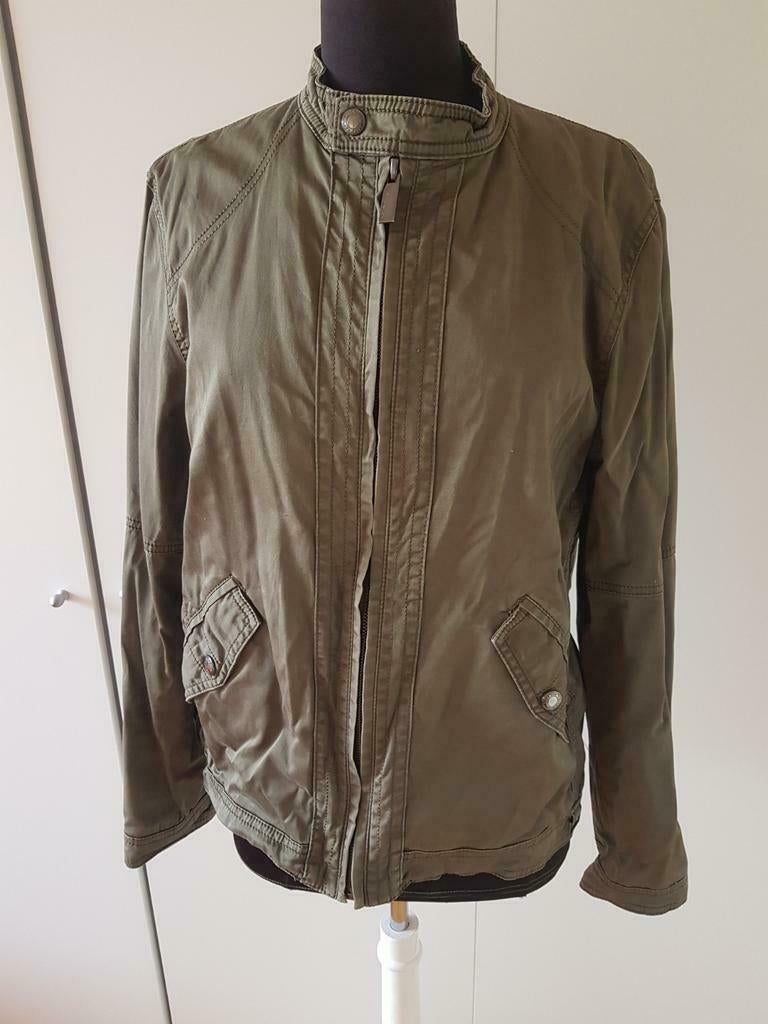 Legergroene Zara Man jas - maat large, Maat 52/54 (L), Ophalen of Verzenden, Zo goed als nieuw, Zara Man