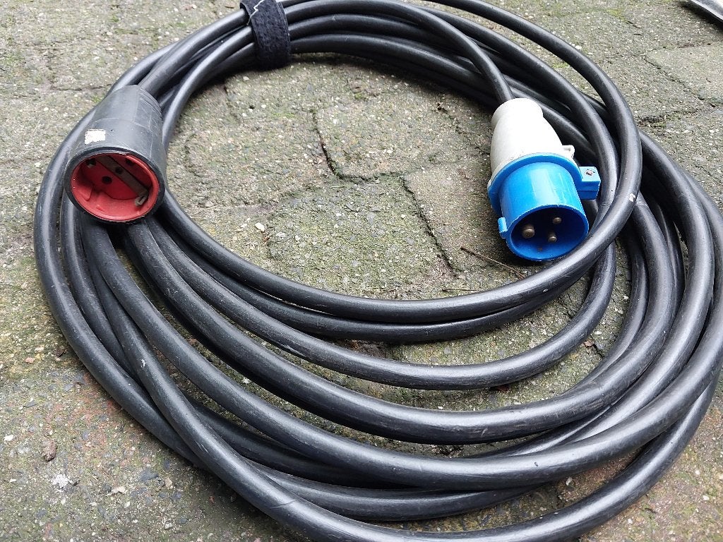 10 m CEE-adapterkabel, 230 V/16 A/3-polig, campingbus, Ophalen of Verzenden, Gebruikt, Overige merken, Kabel of Snoer