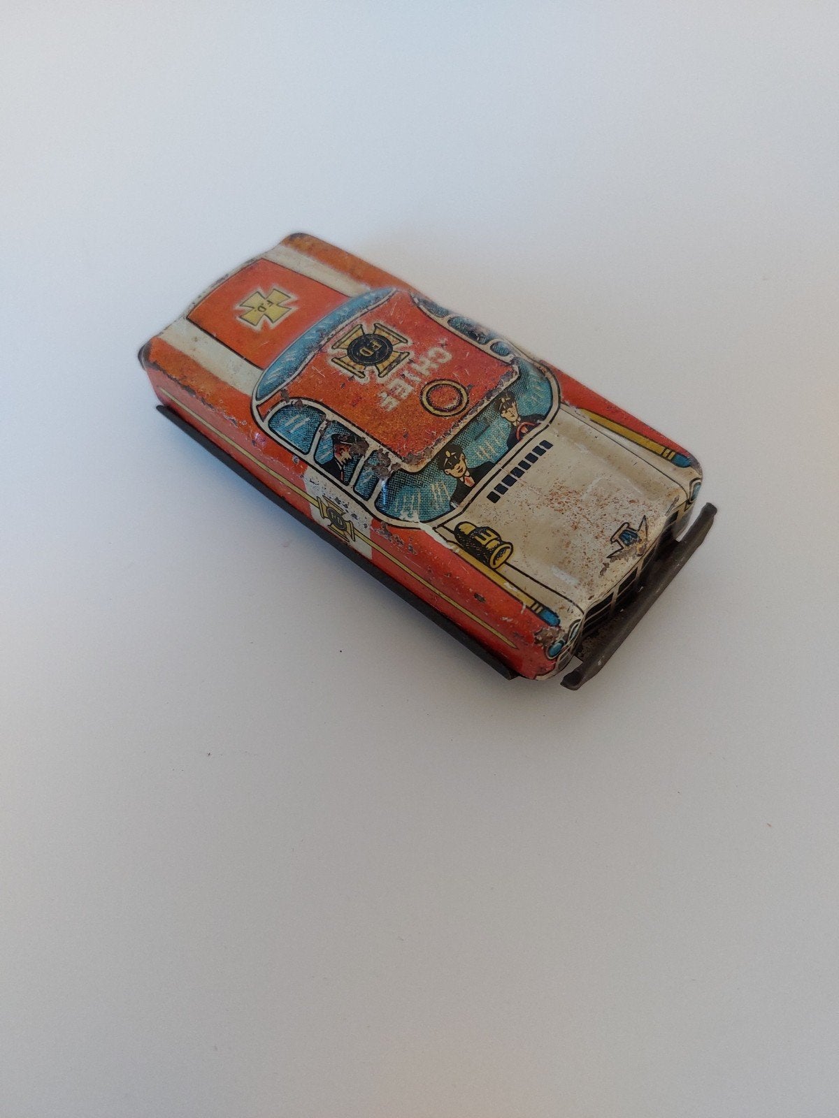 Vintage Blikken Auto's - Brandweer en Sportwagen, Verzamelen, Ophalen of Verzenden