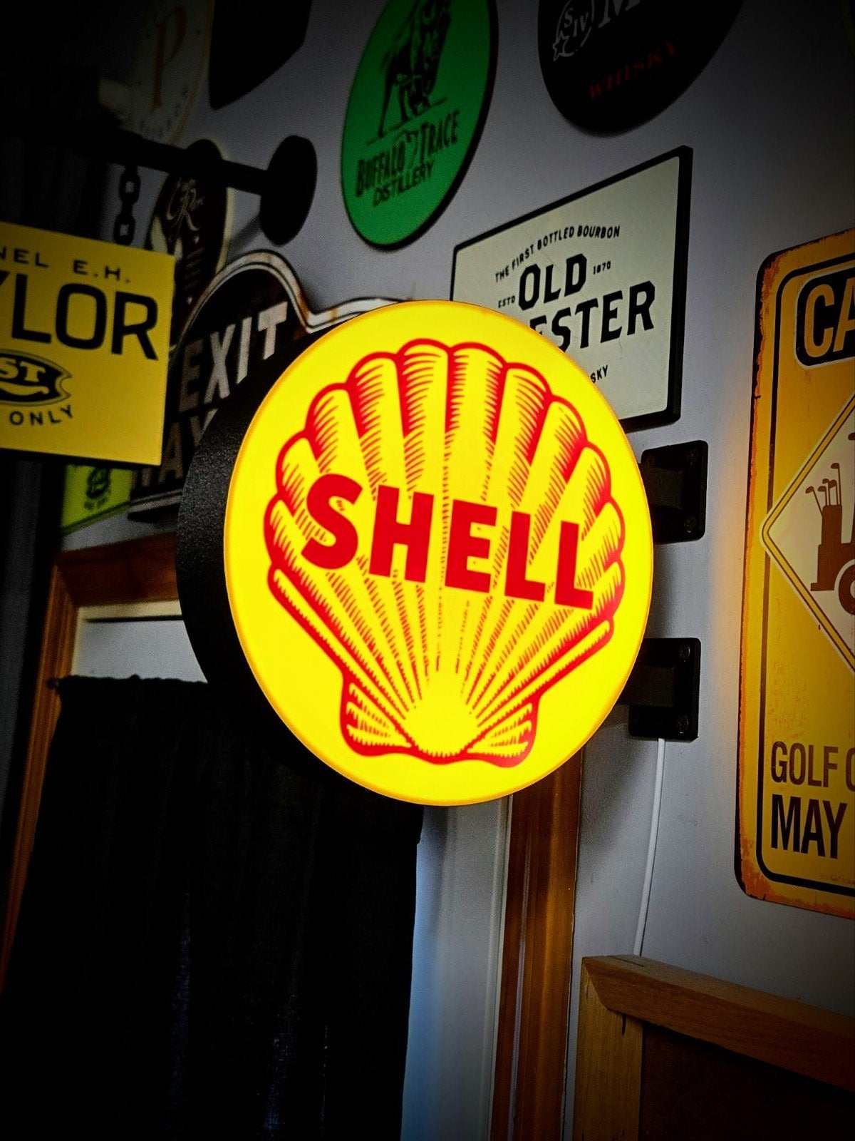 Dubbele Shell Lichtbak met LED Verlichting, Verzamelen, Merken en Reclamevoorwerpen, Nieuw, Lichtbak of (neon) lamp, Ophalen of Verzenden