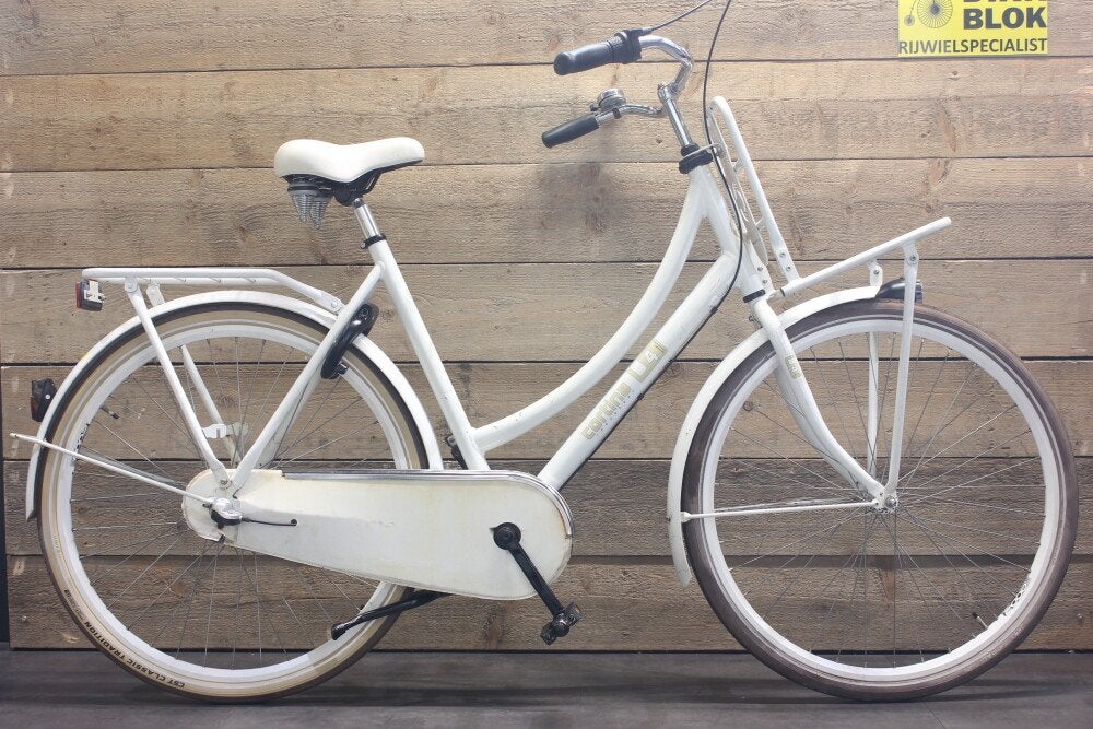 Cortina U4 transportfiets R3 57cm wit met 3 mnd garantie, Niet ingevuld, Gebruikt, Niet ingevuld, Niet ingevuld