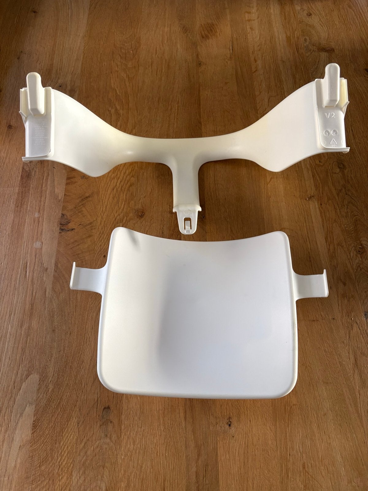 Stokke Tripp Trapp Baby Set (Wit), Ophalen of Verzenden, Gebruikt, Meegroeistoel, Aanschuifbaar
