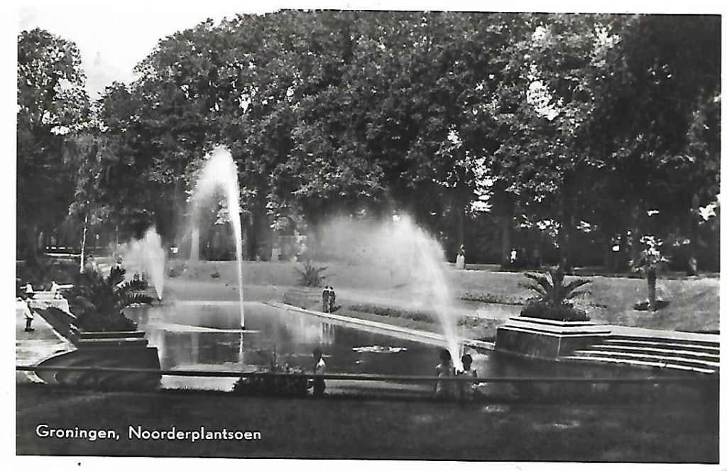 Groningen- -Noorderplantsoen., Verzenden, 1940 tot 1960, Gelopen, Groningen