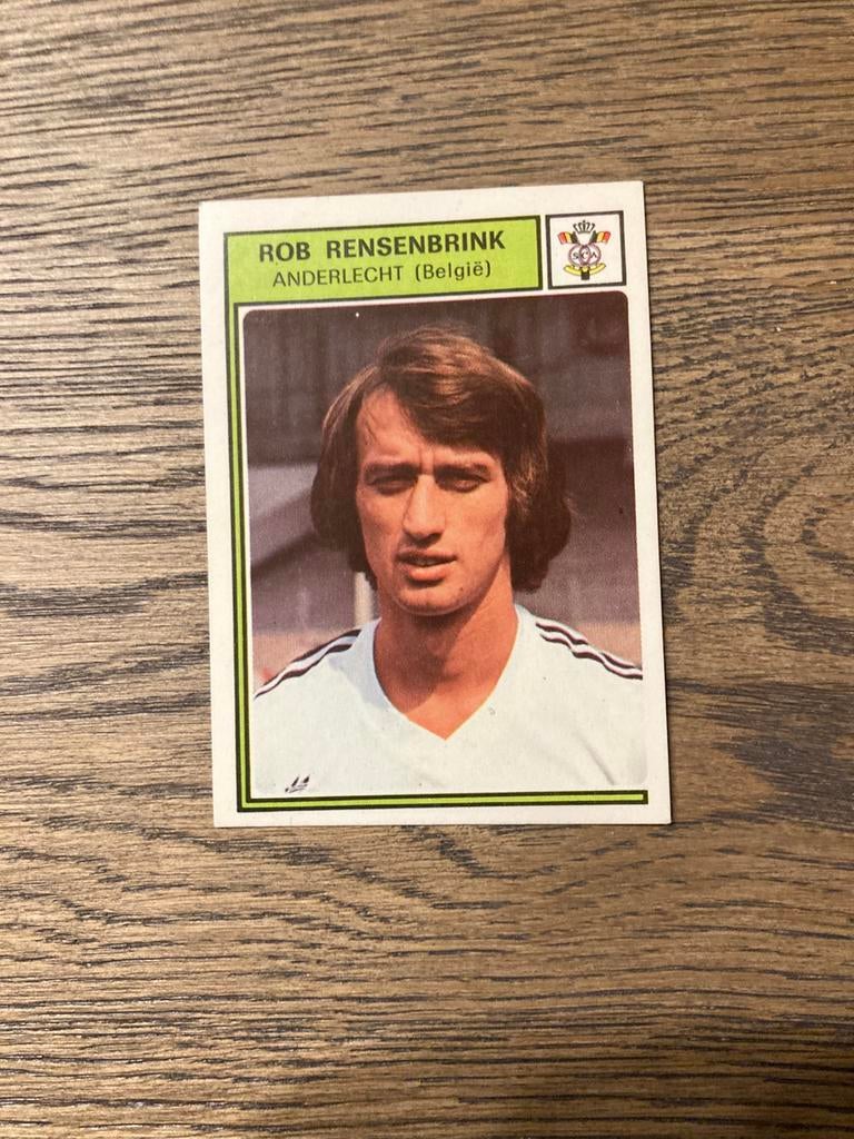 PANINI PLAATJE ROB RENSENBRINK VOETBAL 78, Ophalen of Verzenden, Zo goed als nieuw, Buitenlandse clubs, Poster, Plaatje of Sticker
