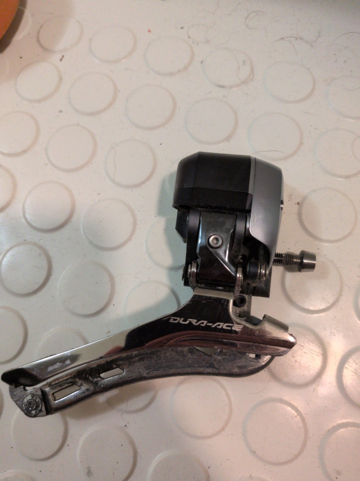 Shimano Dura-Ace FD-9070 Di2 Voorderailleur, Gebruikt, Ophalen of Verzenden, Derailleur of Ketting, Aluminium