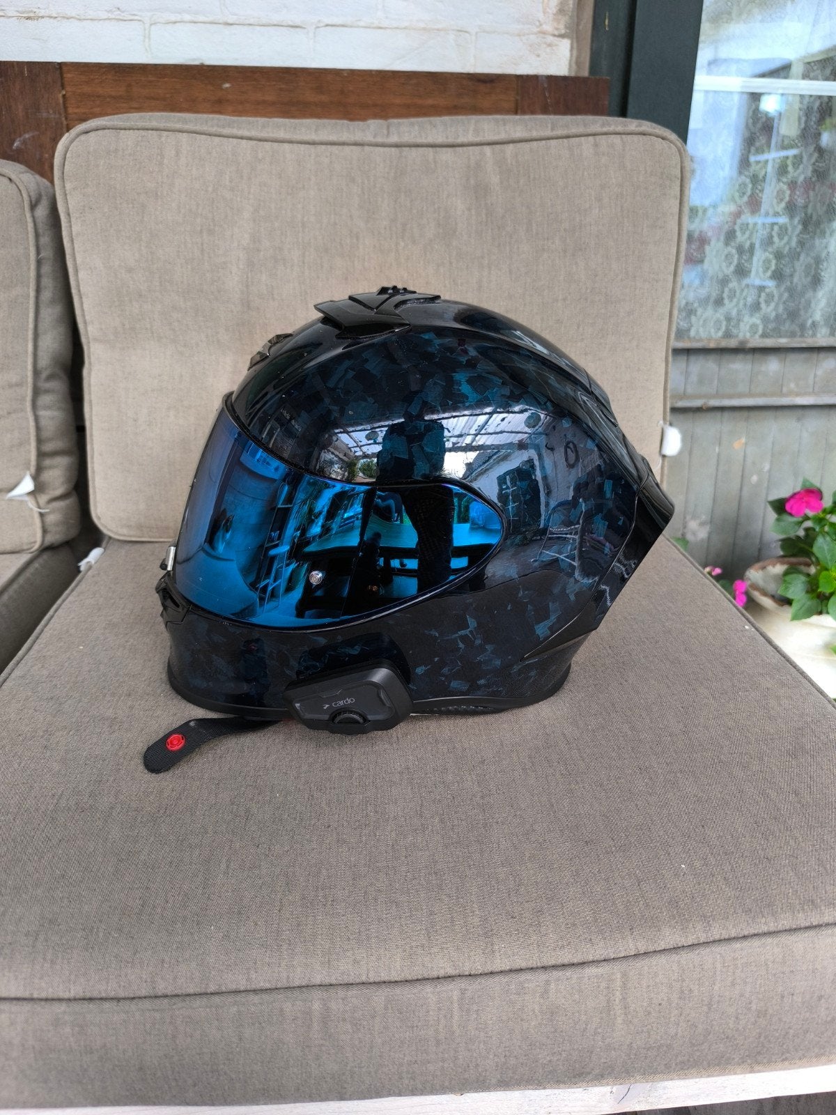 integraal helm met cardo, Overige merken, Kinderen, Ophalen of Verzenden, Integraalhelm