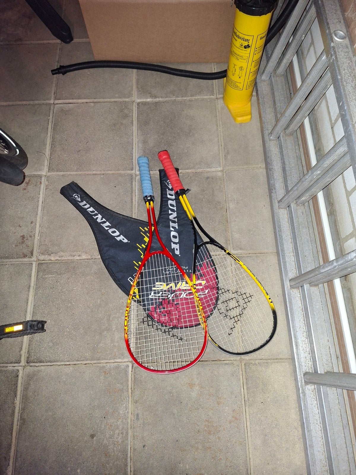 Dunlop squashrackets met hoes - Set van 2, Ophalen, Gebruikt, Racket, Dunlop