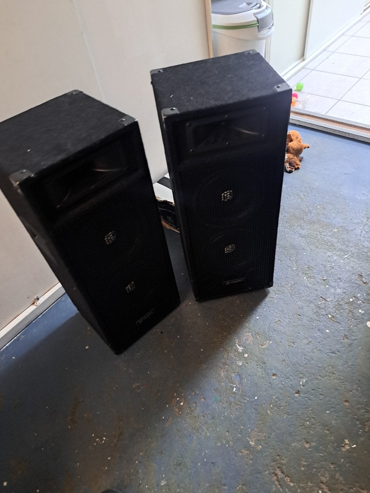 Skytec SM28 PA-speakers met SPL 1000 versterker, Overige merken, Gebruikt, Ophalen of Verzenden, 120 watt of meer