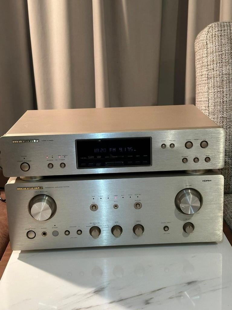 Marantz PM7000 + ST6000 HiFi set High-End Versterker & Tuner, Zo goed als nieuw, 120 watt of meer, Stereo, Ophalen