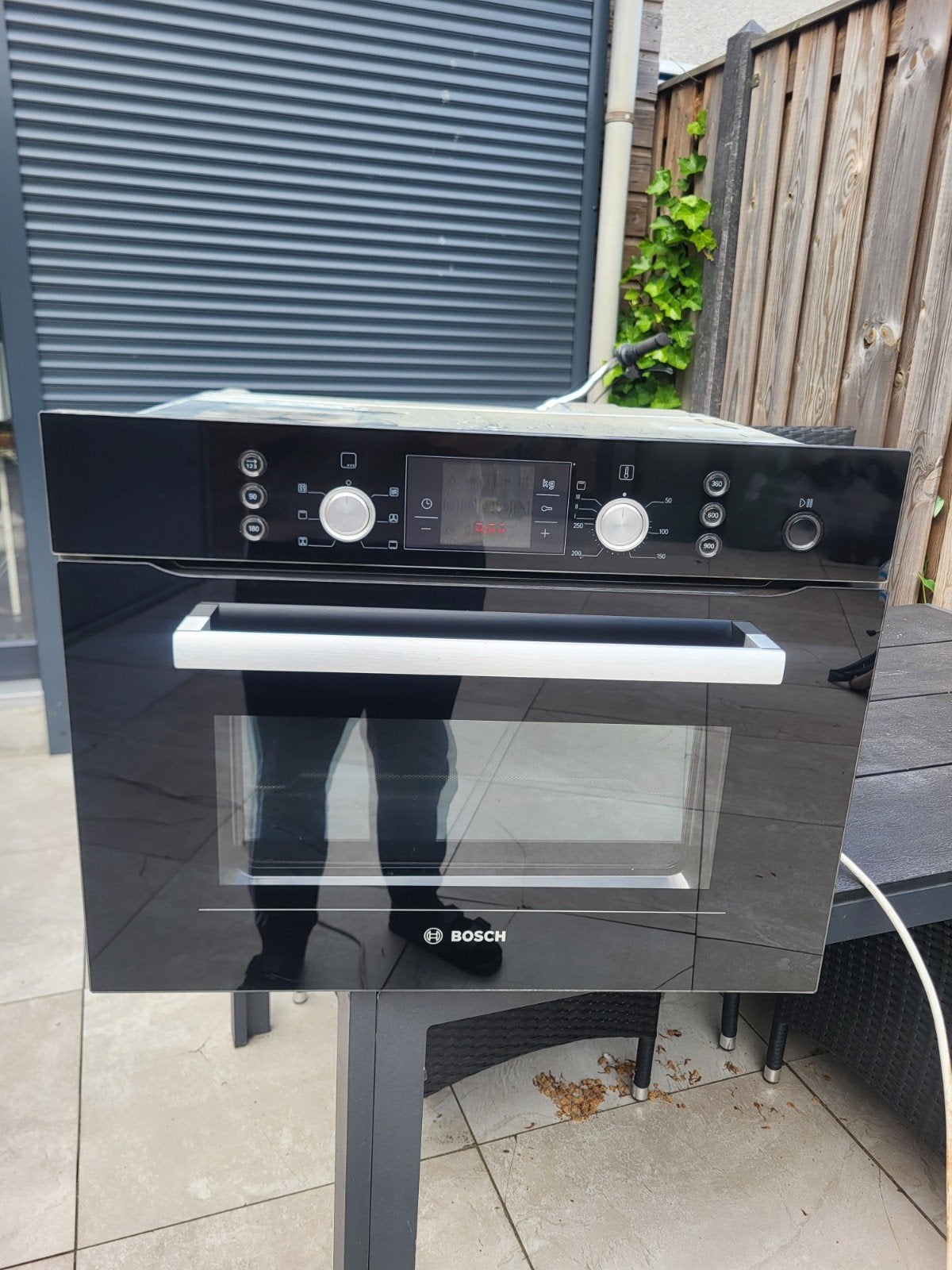BOSCH INBOUW COMBI OVEN COMBI MAGNETRON GRILL HETE LUCHT, Ophalen, Zo goed als nieuw, Hete lucht