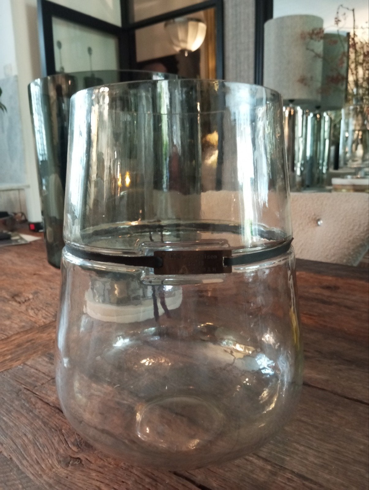 Riviera maison windlicht/vaas, Glas, Ophalen of Verzenden, Zo goed als nieuw