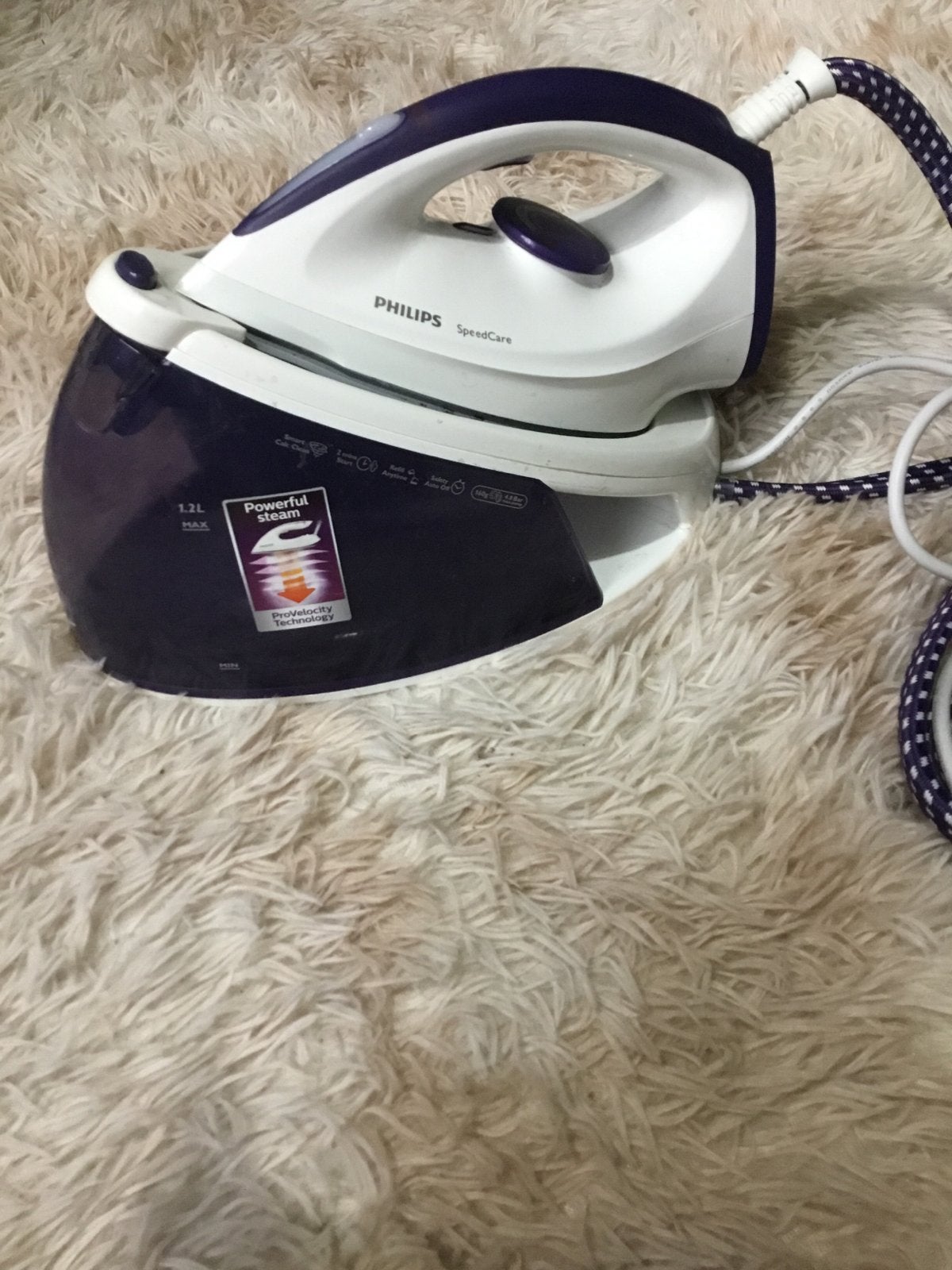 Philips SpeedCare Stoomstrijkijzer GC6627/30. €40,00, Ophalen of Verzenden, Gebruikt, Strijkijzer met snoer