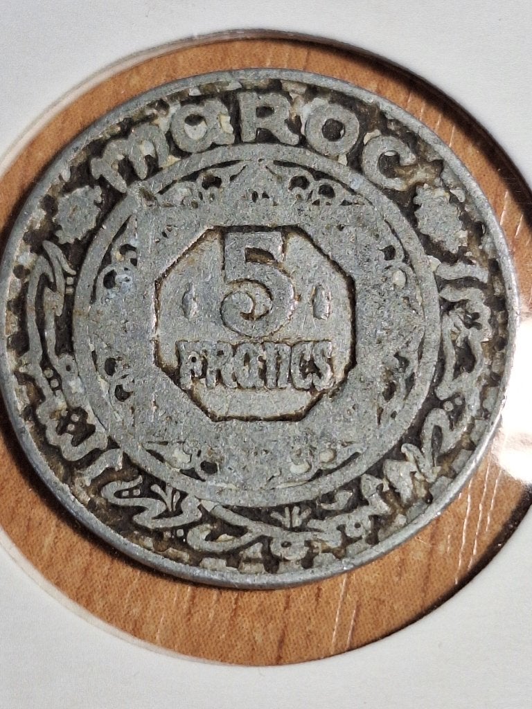 MAROKKO 5 francs 1951 (#218), Postzegels en Munten, Munten | Afrika, Ophalen of Verzenden, Overige landen, Losse munt