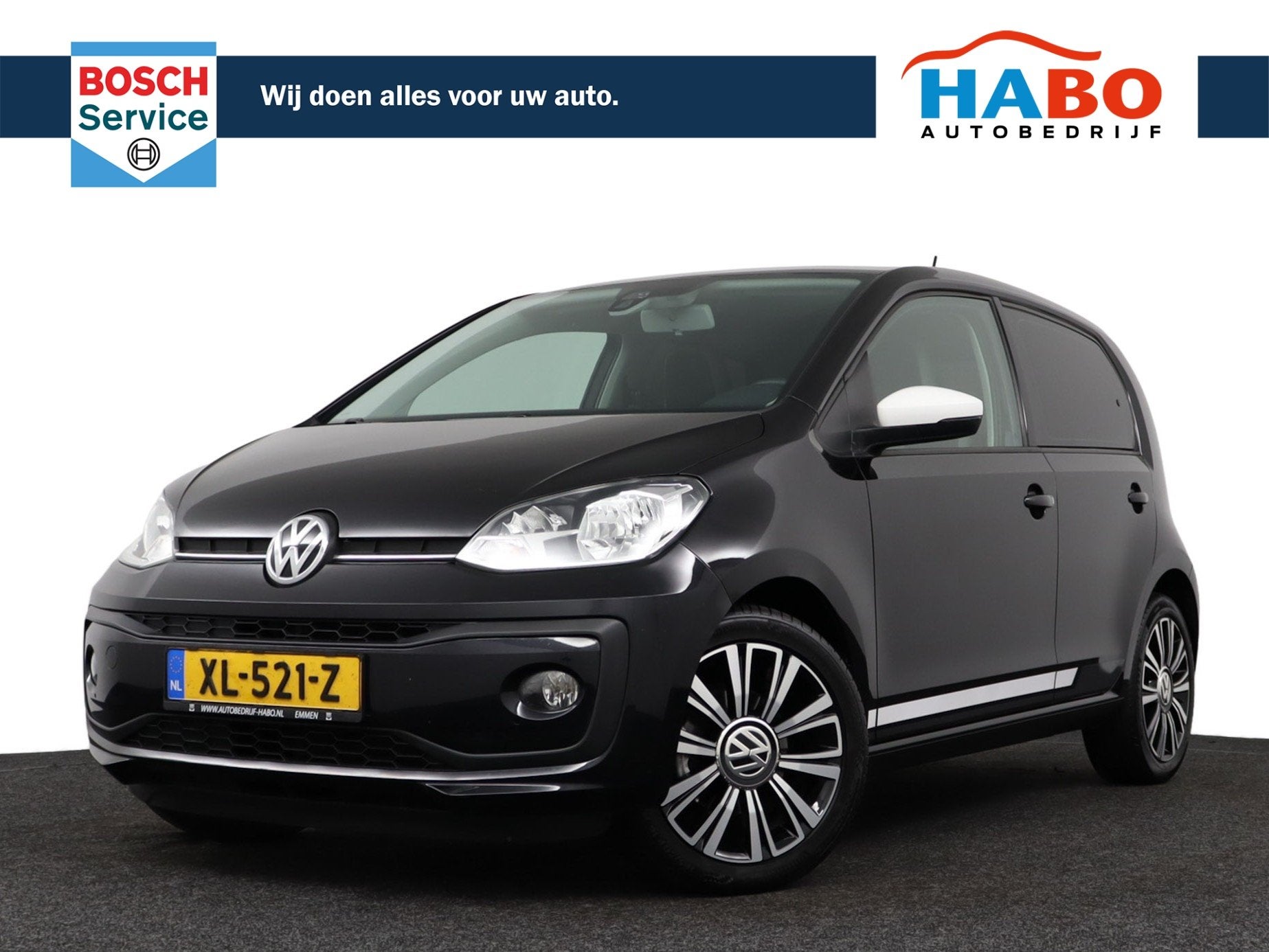 Volkswagen Up! 1.0 BMT HIGH UP! 5DRS AUTOMAAT ECC/CRUISE/CAM, Auto's, Volkswagen, Stof, Gebruikt, 840 kg, 4 stoelen