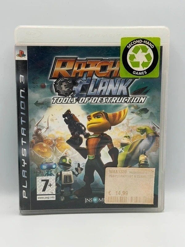 Ratchet & Clank Tools of Destruction PS3 PlayStation 3, Avontuur en Actie, 1 speler, Sony, Ophalen of Verzenden