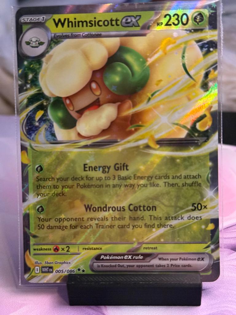 Pokemon whimsicott ex 5/86, Verzenden, Nieuw, Losse kaart, Foil