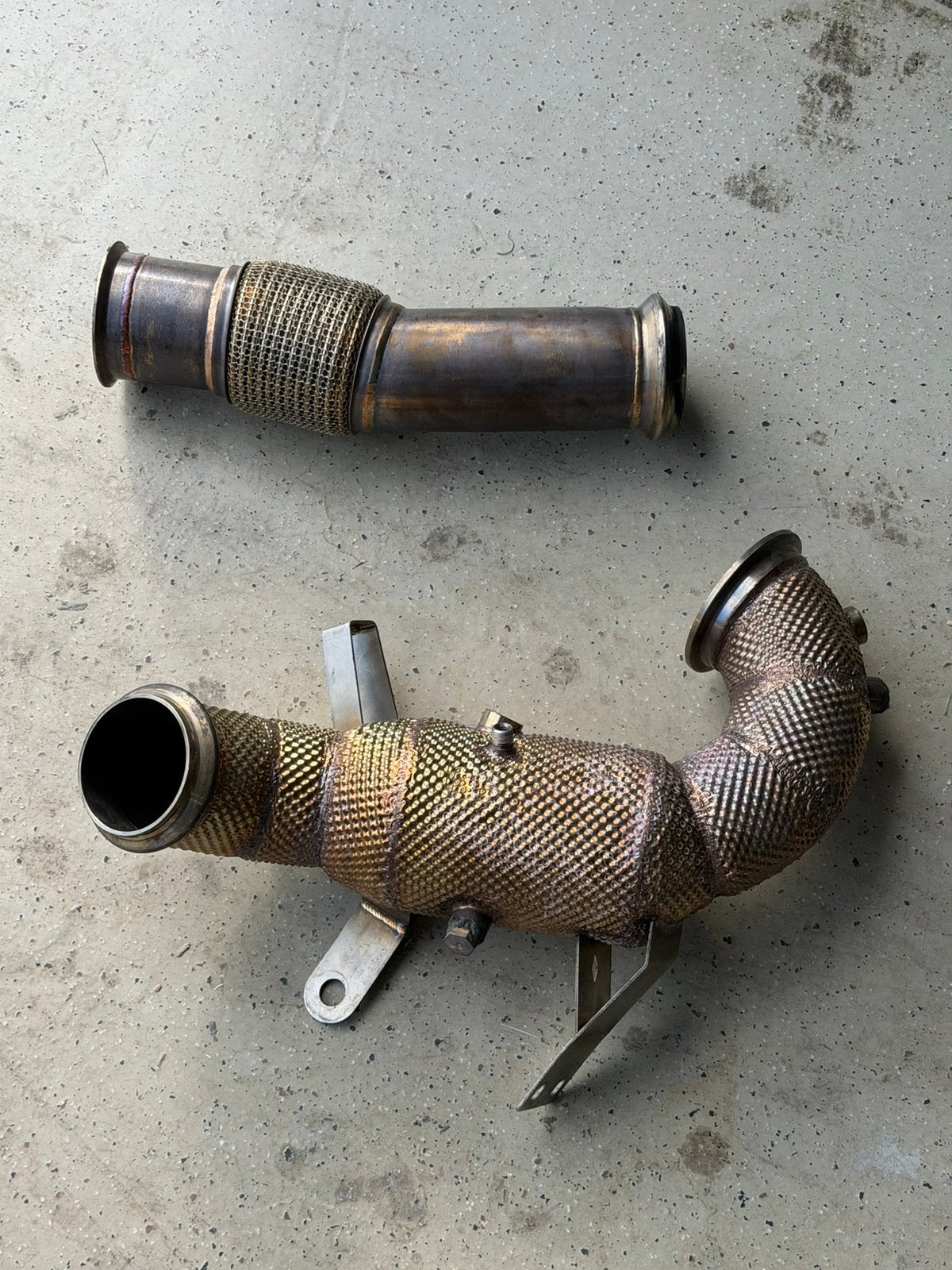 Mercedes A45 S AMG W177 M139 downpipe + racekatalysator, Ophalen of Verzenden, Gebruikt, Mercedes-Benz