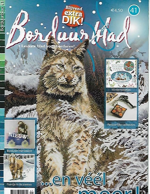 Borduurblad 41 met patronen, Boeken, Ophalen of Verzenden, Zo goed als nieuw, Borduren en Naaien