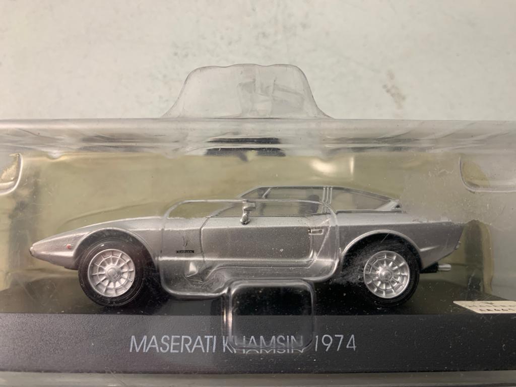 Maserati Khamsin Modelauto - Zilver - Nieuw in verpakking, Ophalen of Verzenden, Zo goed als nieuw, Auto, Overige merken