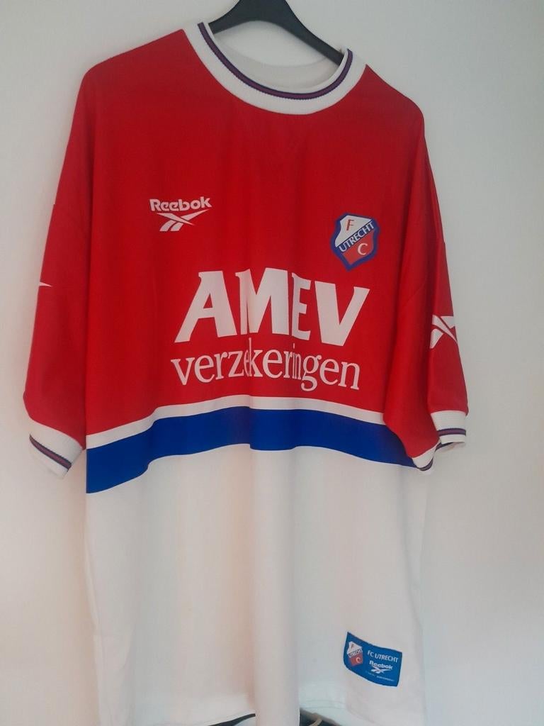 FC Utrecht Thuisshirt Reebok AMEV Verzekeringen, Maat 52/54 (L), Ophalen of Verzenden, Reebok, Voetbal