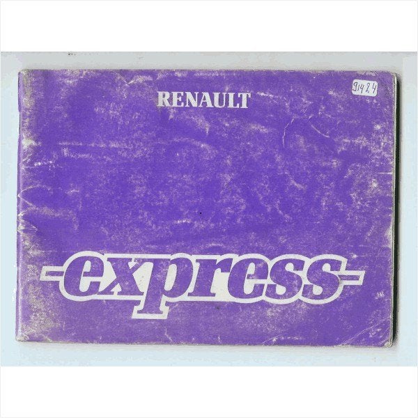 Renault Express Instructieboekje 1986 #2 Nederlands, Ophalen of Verzenden