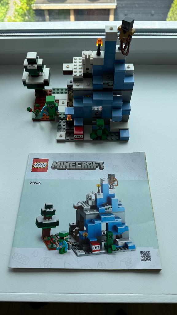 LEGO Minecraft De Ijsbergtoppen - 21243, Minecraft, Lego, Compleet, Ophalen of Verzenden