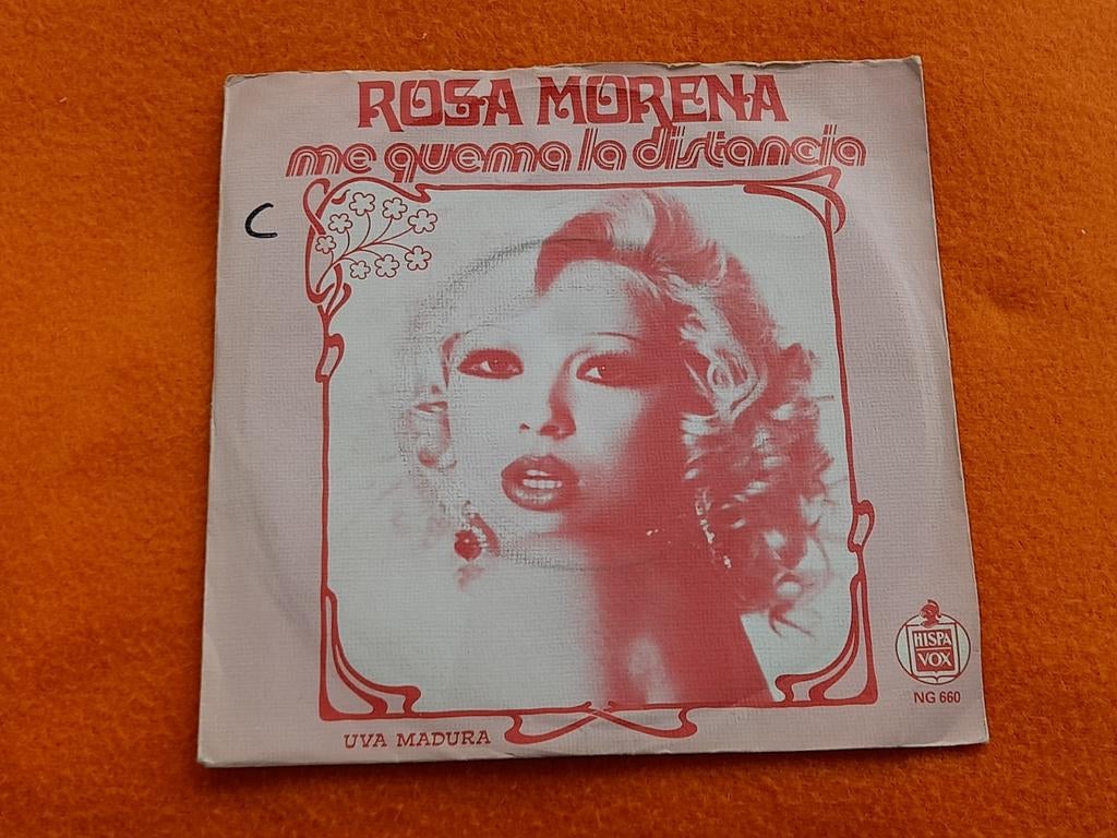 Rosa Morena - Me Quema La Distancia / Uva Madura (1975), Cd's en Dvd's, Vinyl Singles, Latin en Salsa, Gebruikt, Fotohoes, 7 inch
