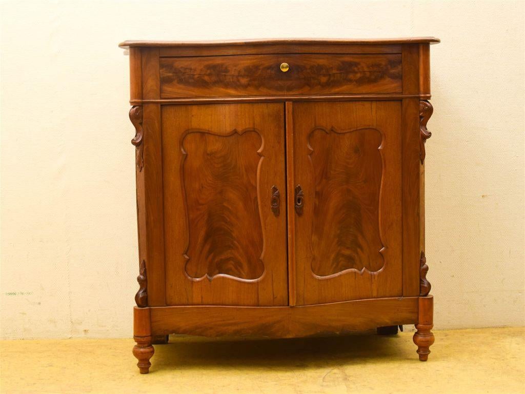 Biedermeiere Meidenkast 51636, Antiek en Kunst, Antiek | Meubels | Kasten, Ophalen of Verzenden