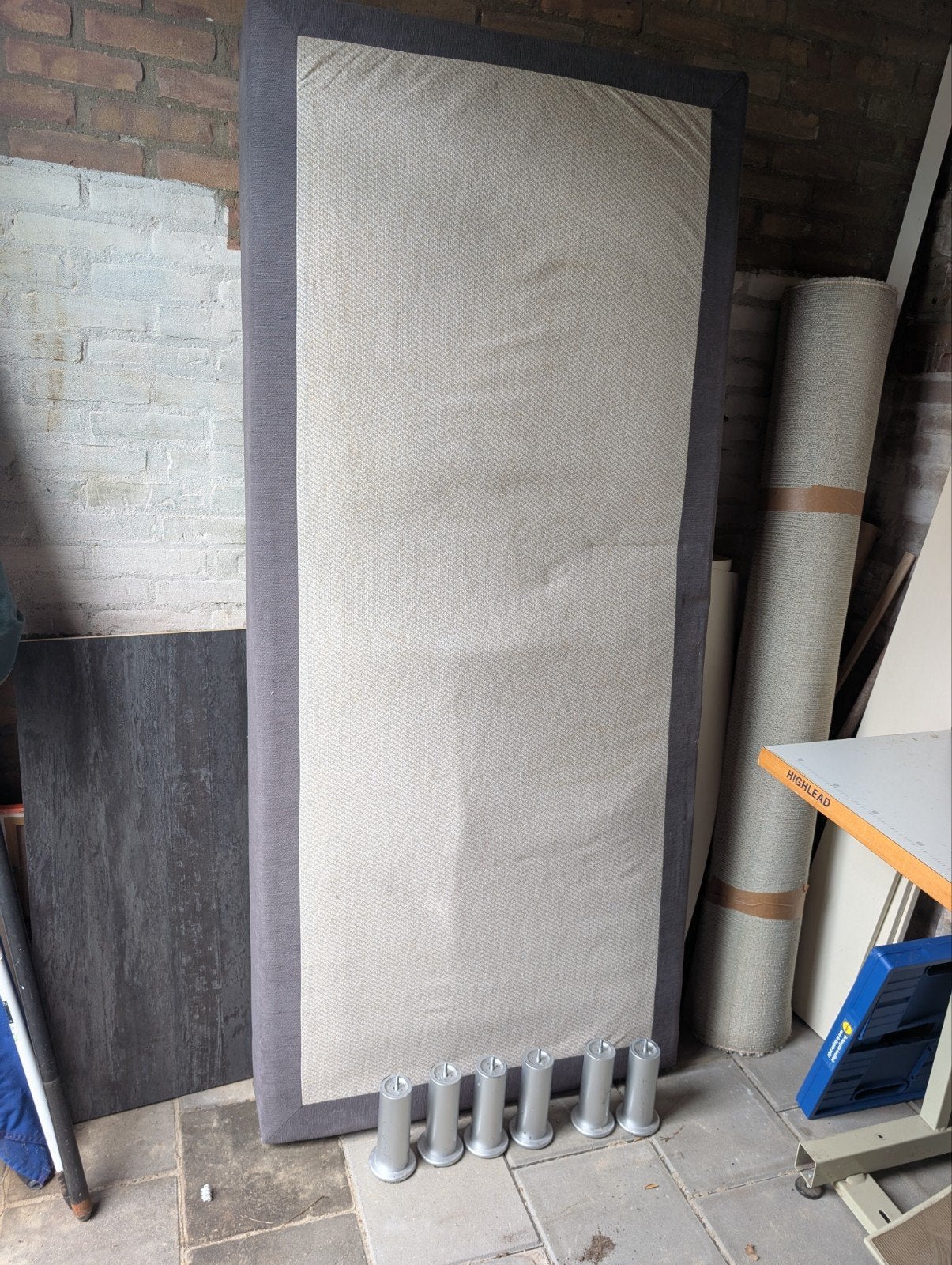 Gratis boxspring 90*200 cm, Huis en Inrichting, Ophalen, Gebruikt, Eenpersoons, 90 cm