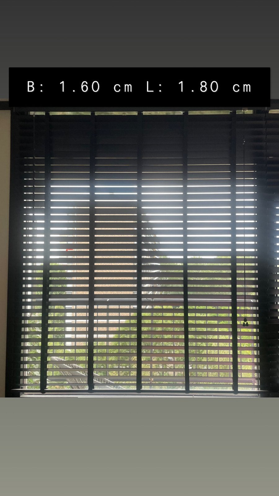 Zwarte (houten) jaloeziën, Huis en Inrichting, Ophalen, Jaloezie, Gebruikt, Zwart