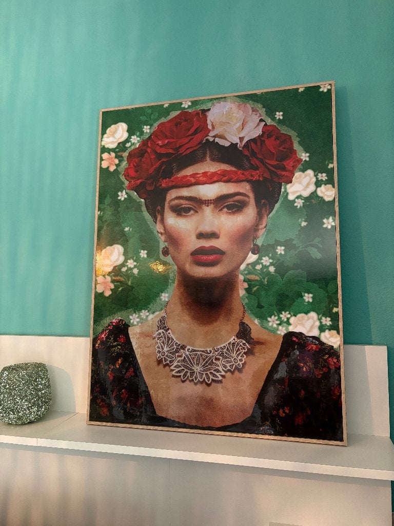 Frida Kahlo pop art schilderij, Ophalen of Verzenden, Overige materialen, Overige technieken, Portret