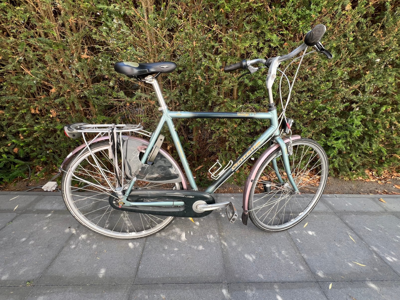 Gazelle herenfiets 61 cm, Fietsen en Brommers, Ophalen, Gebruikt, Velgrem, Versnellingen