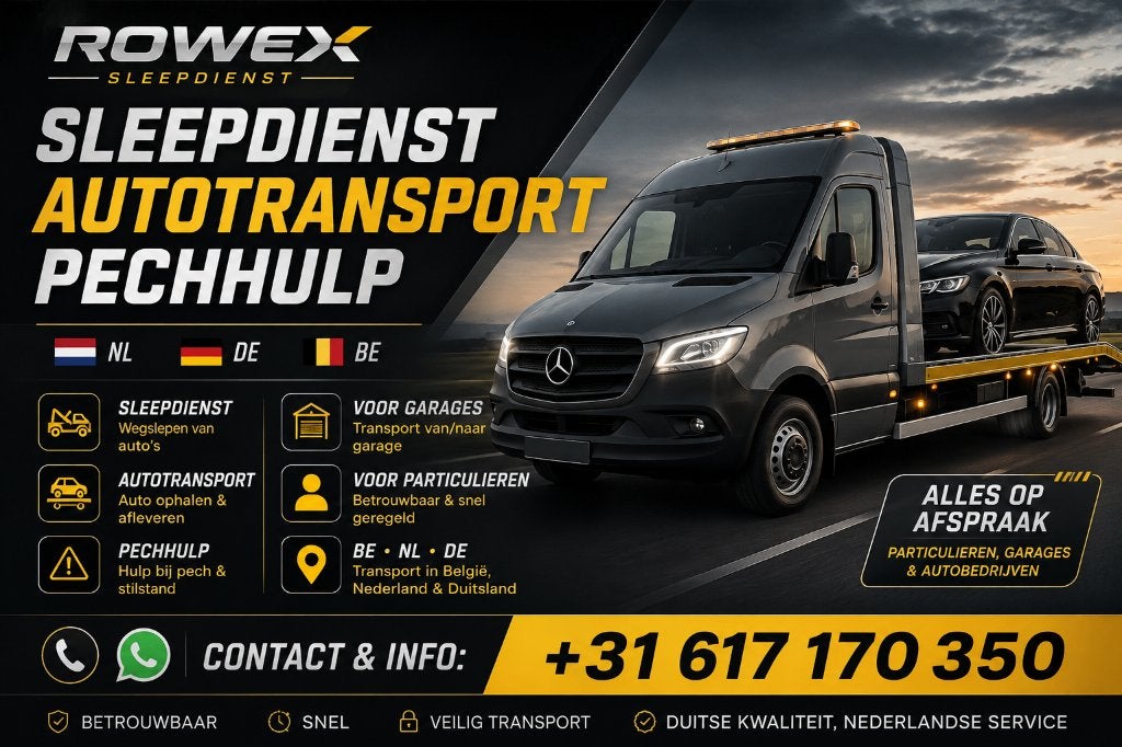 SLEEPDIENST & AUTOTRANSPORT | PECHHULP |NL  DE  BE, 24-uursservice