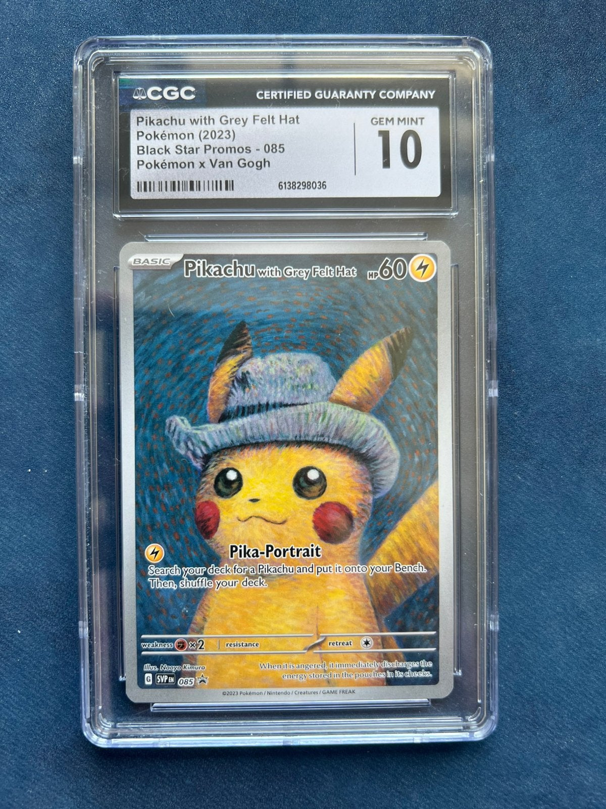 Pikachu van gogh cgc 10, Ophalen of Verzenden, Zo goed als nieuw