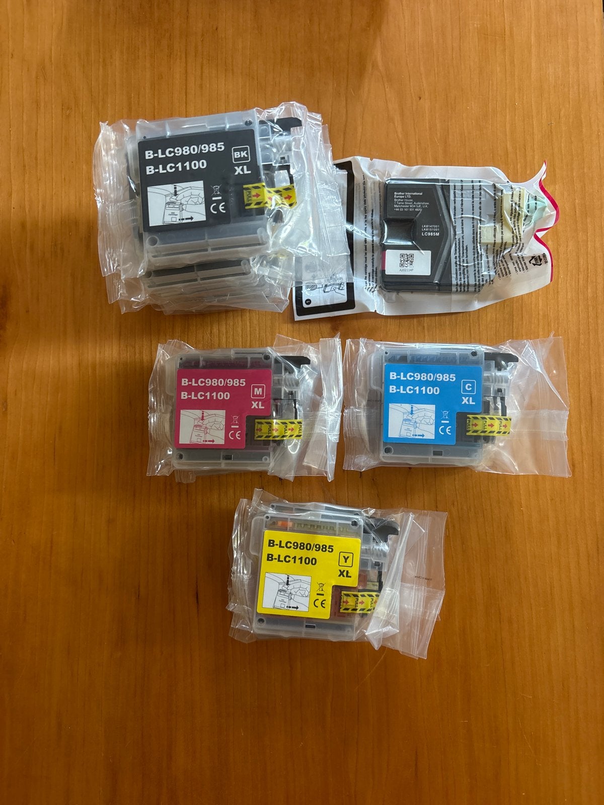 18 inktpatronen voor Brother LC980 LC985 LC1100 printers, Ophalen of Verzenden, Nieuw, Cartridge