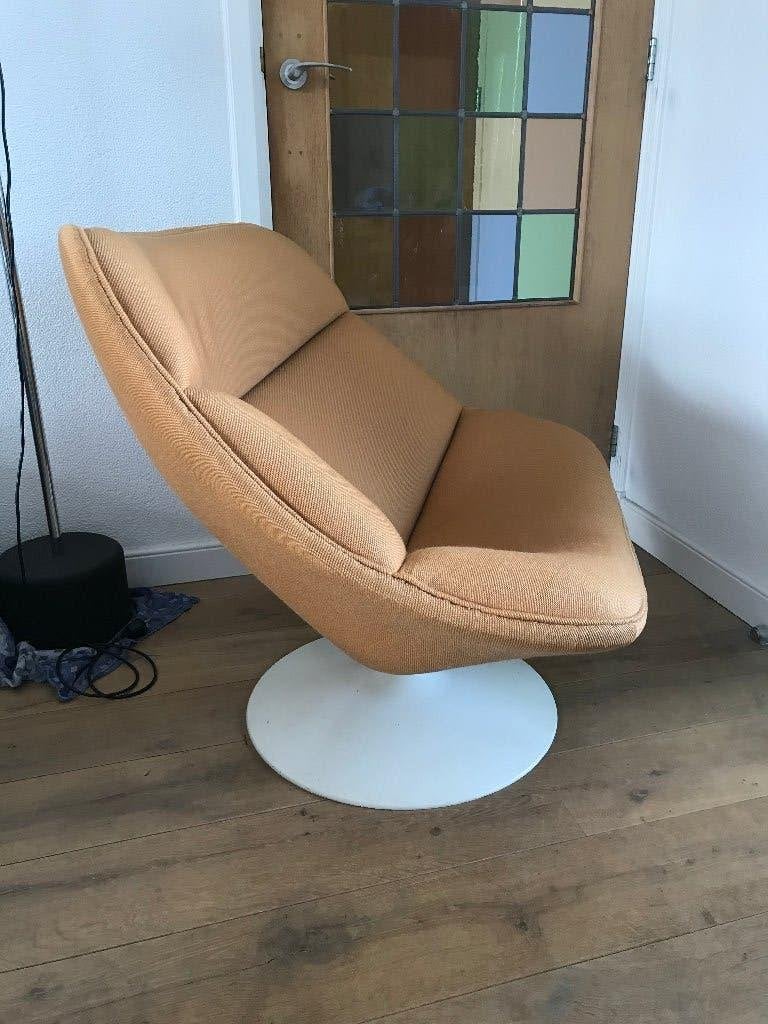 Artifort F558 F 558 Oyster fauteuil stoel design, Kunststof, Gebruikt, 75 tot 100 cm, Ophalen of Verzenden