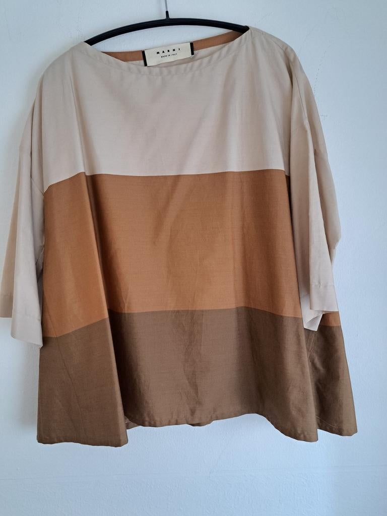 Stijlvolle Marni top/blouse, Maat 38/40 (M), Beige, Ophalen of Verzenden, Zo goed als nieuw