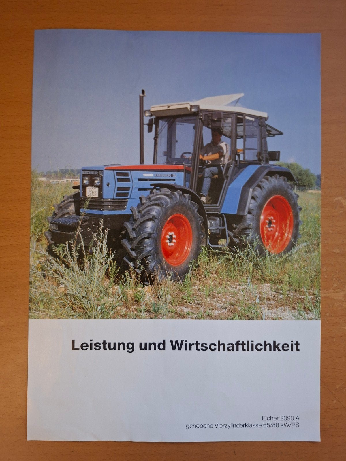 Folder Eicher 2090 A, Ophalen of Verzenden, Gelezen, Tractor en Landbouw